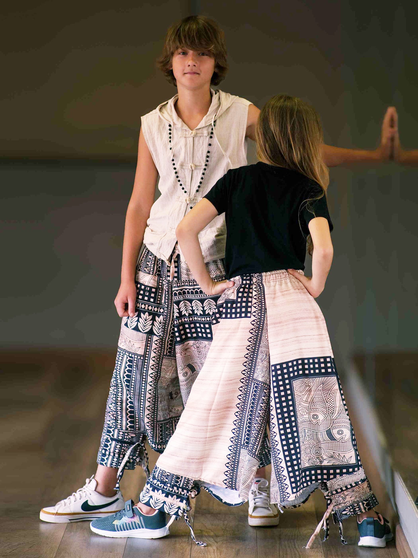 Boy's Kids Artistic Tribal Harem Pants for Dance