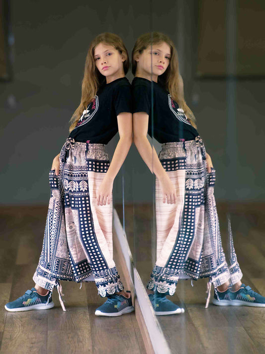 Girl's Kids Artistic Tribal Harem Pants for Dance