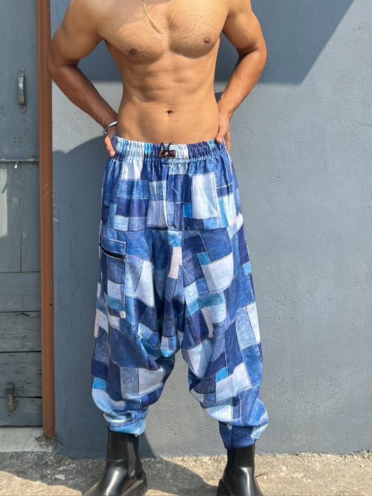 Men's Harem Pants For Dance Travel Yoga Dance Boho Denim Style