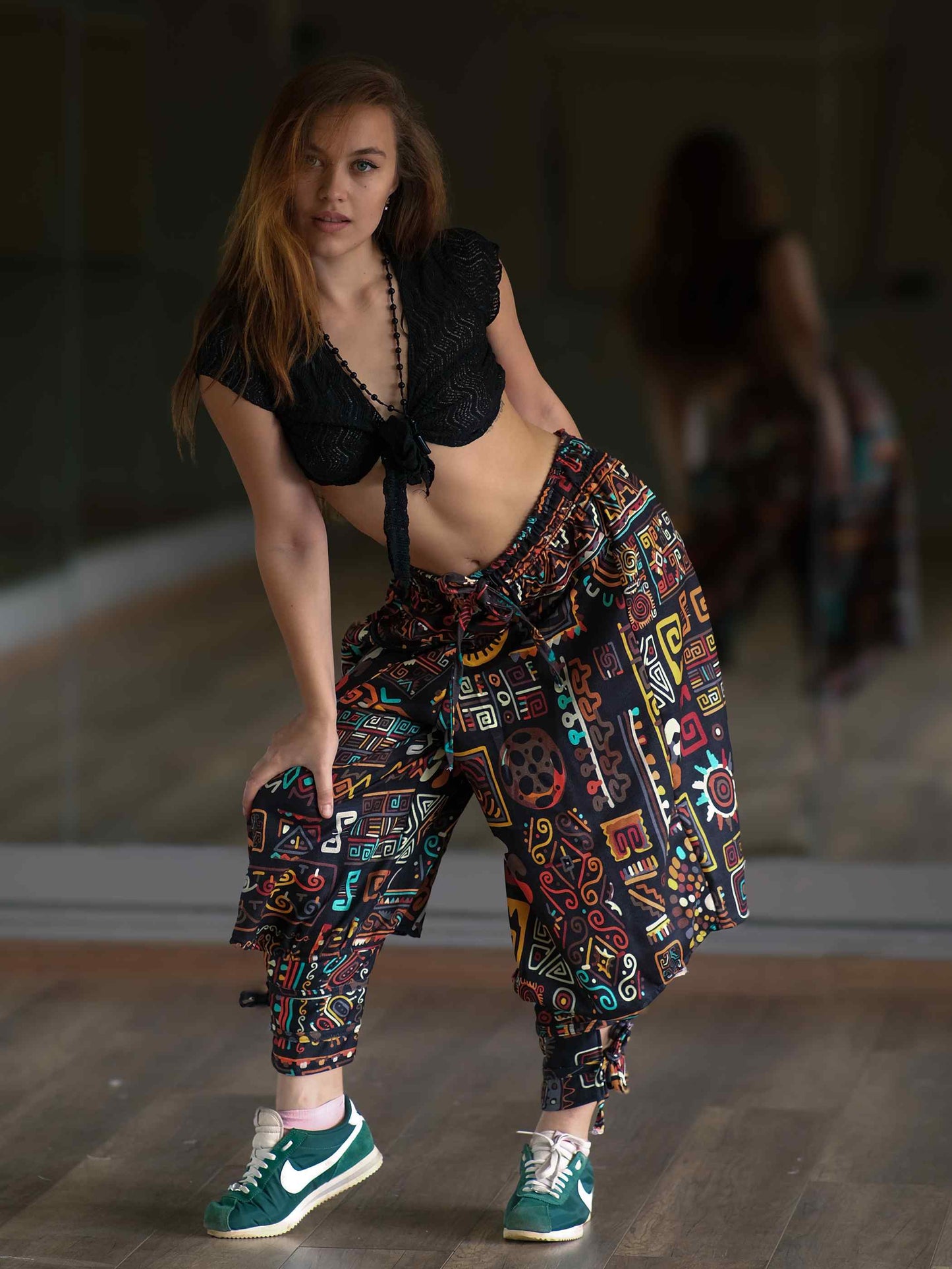 Women's Abstract Graphic Vintage Print Hippy Harem Pants For Dance Yoga