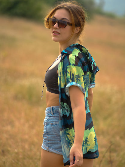 Women's Sunset Serenity Beach Travel Shirt