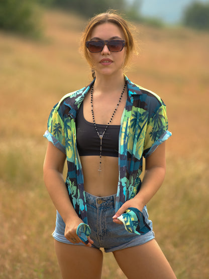 Women's Sunset Serenity Beach Travel Shirt