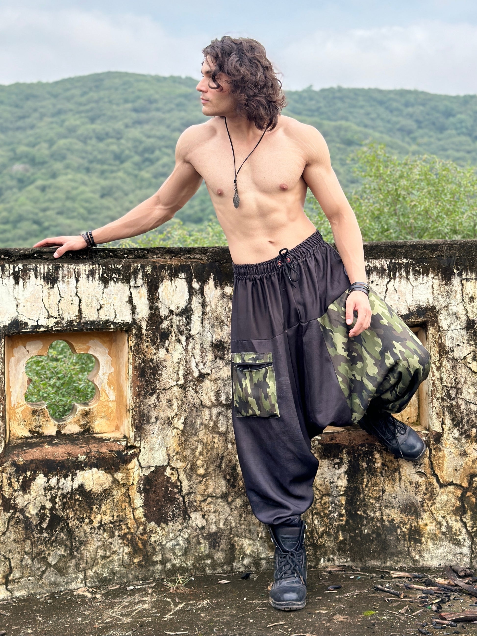 Cargo Harem Pants Men's Harem Pants For Travel Yoga Dance