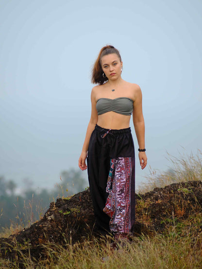 Buy Men's Red Owl Bohemian Hippy Balloon Harem Pants For Travel Dance Yoga 