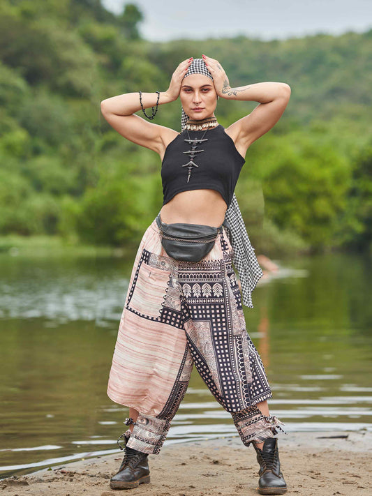 Buy Women's Artistic Tribal Harem Pants for Travel Dance Yoga