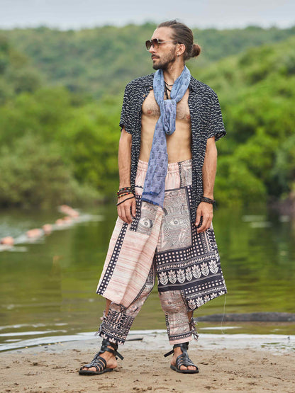 Buy Men's Artistic Tribal Harem Pants for Travel Dance Yoga