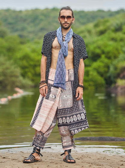 Buy Men's Artistic Tribal Harem Pants for Travel Dance Yoga