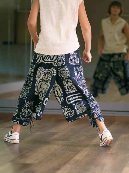 Boy's Kids Tribal Print Baggy Harem Pants For Dance