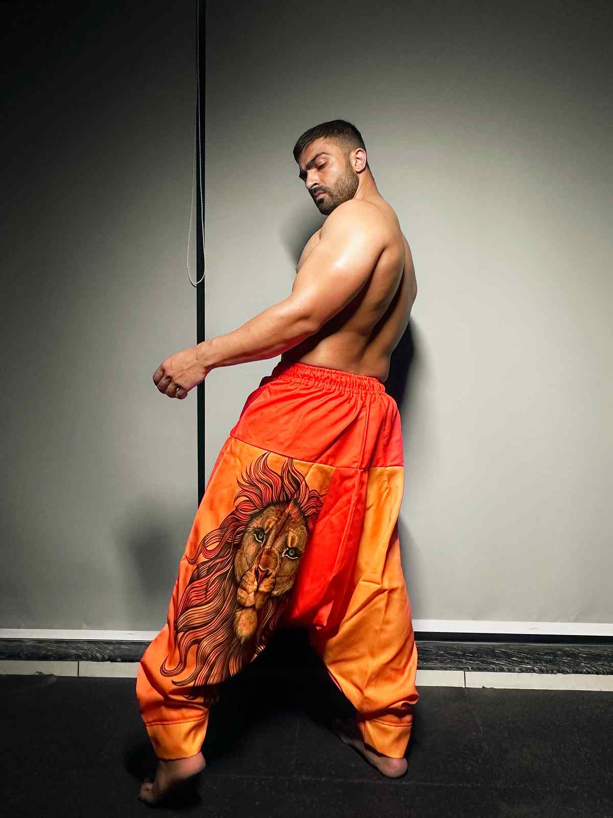 Buy Men's Boho Lion Genie Pants Bohemian Hippy Harem Pants For Fitness Yoga