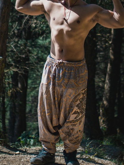 Men's Tribal Mandala Print Harem Pants For Travel Dance Yoga