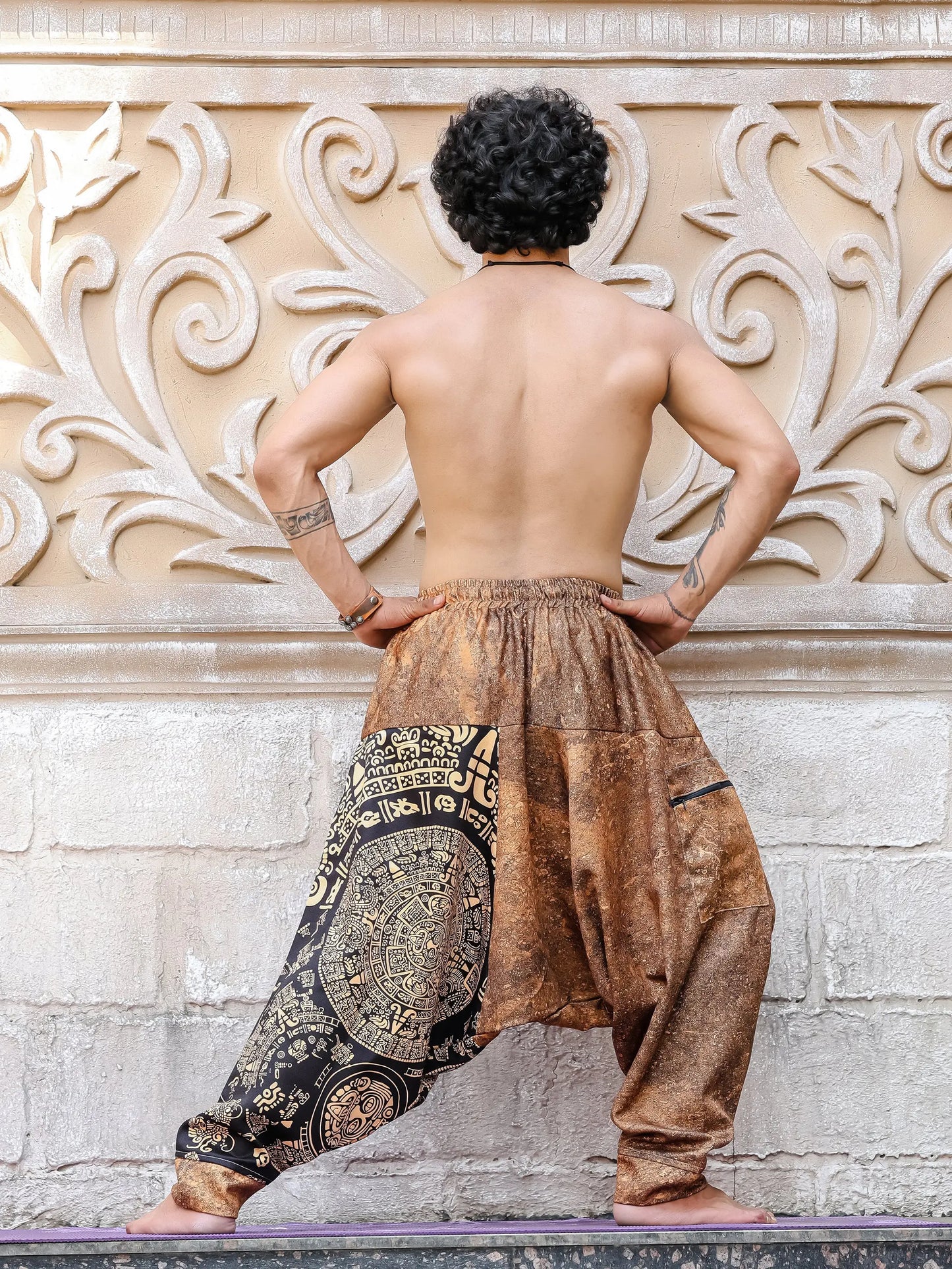 Men's Aladdin Balloon Harem Pants For Yoga Dance Travel Hippypant enimane.myshopify.com