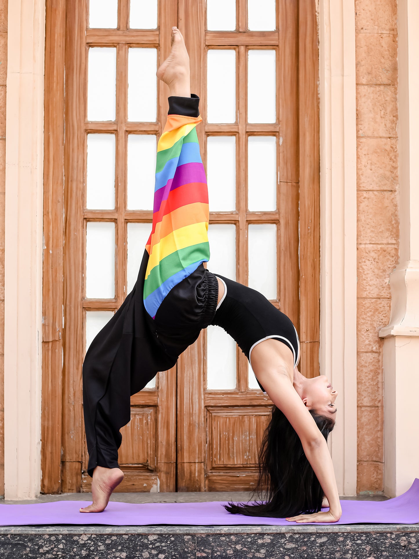 Women's Rainbow Print Harem Pants For Travel Dance Yoga
