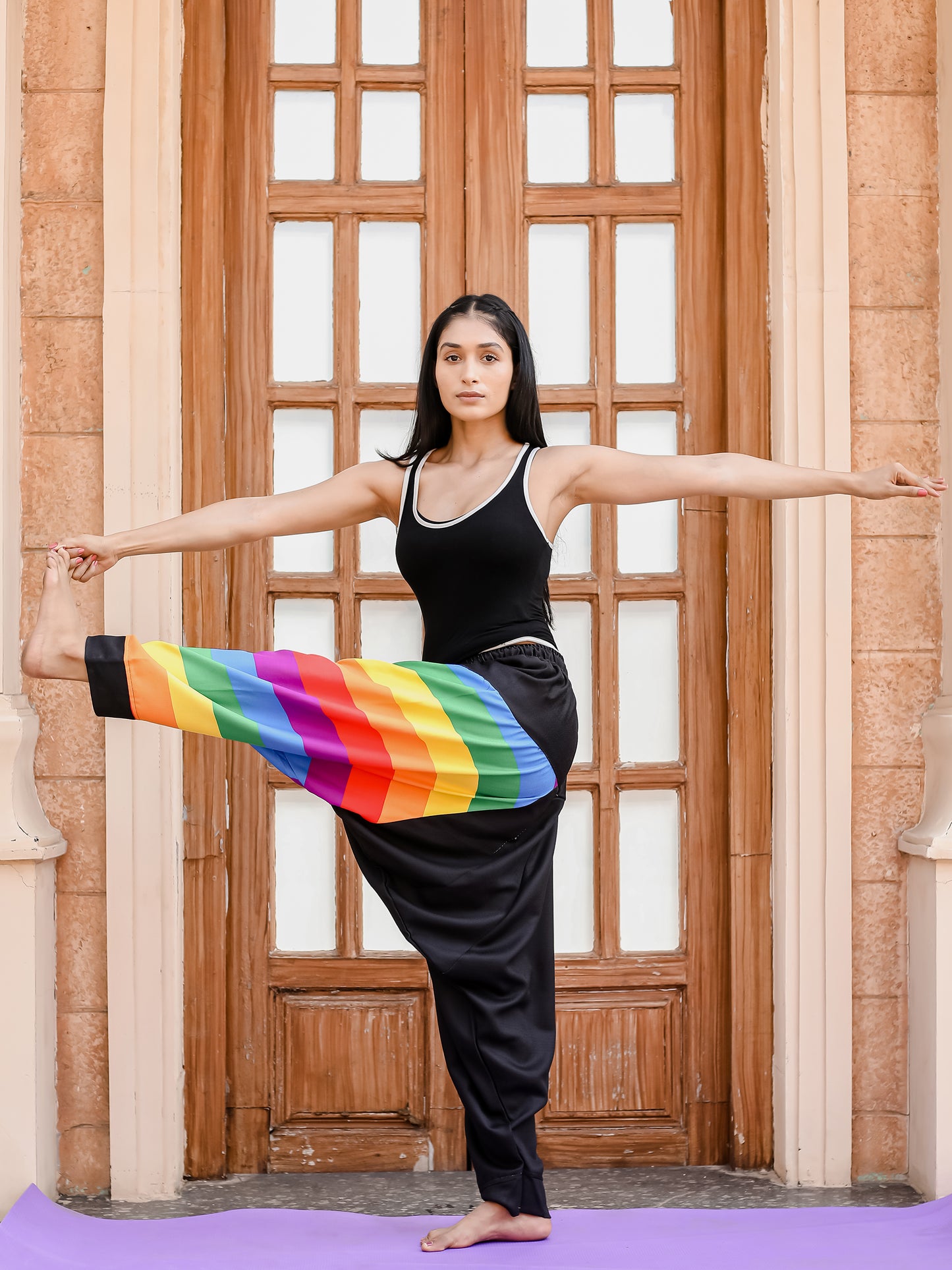 Women's Rainbow Print Harem Pants For Travel Dance Yoga