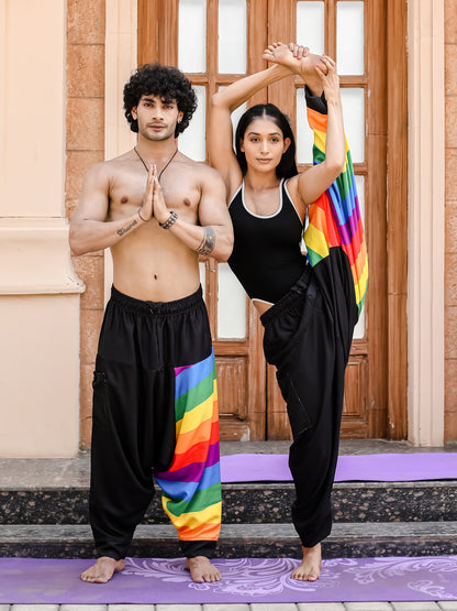 Men's Rainbow Print Harem Pants For Travel Dance Yoga