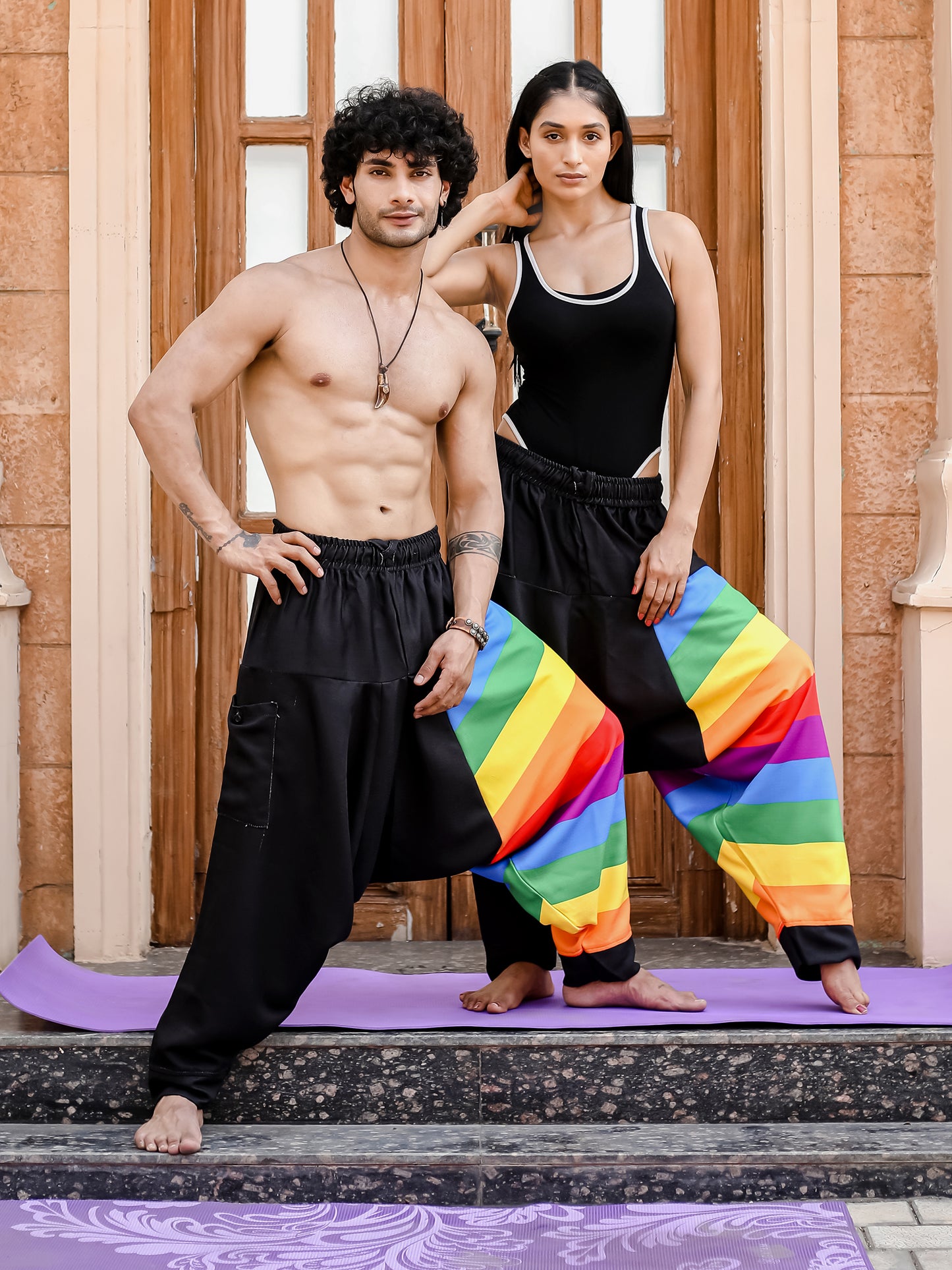 Women's Rainbow Print Harem Pants For Travel Dance Yoga
