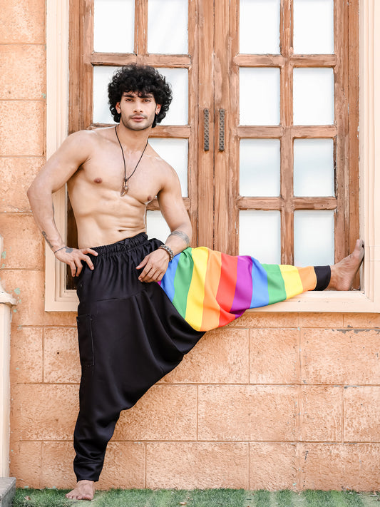 Men's Rainbow Print Harem Pants For Travel Dance Yoga