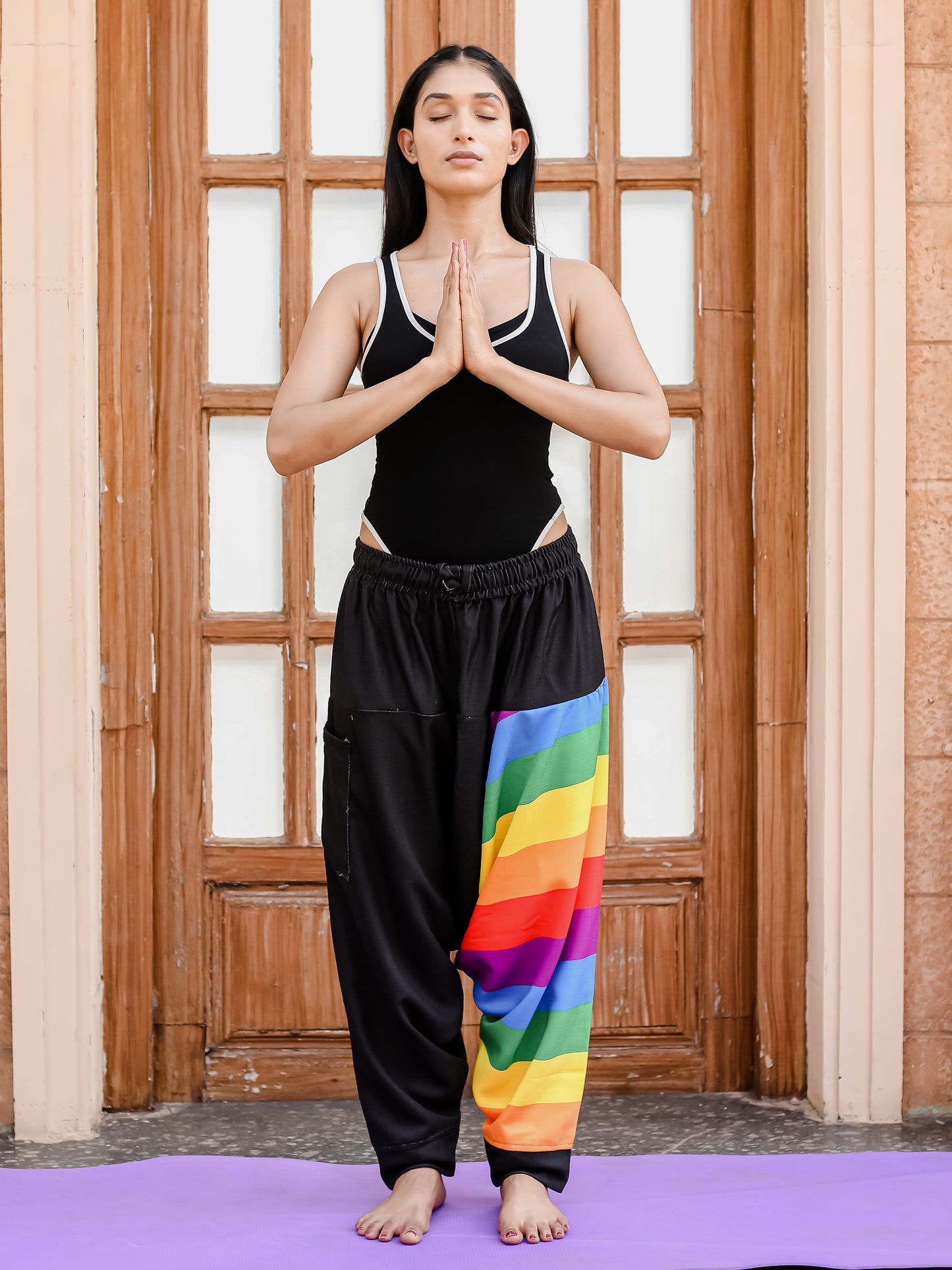 Women's Rainbow Print Harem Pants For Travel Dance Yoga