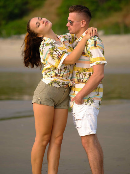 Women's Seaside Bliss Coastal Net Travel Shirt
