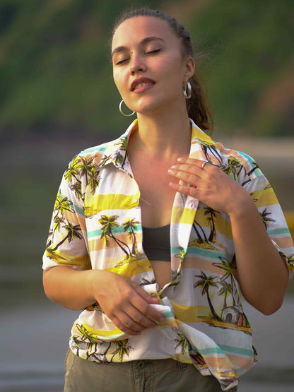 Women's Seaside Bliss Coastal Net Travel Shirt