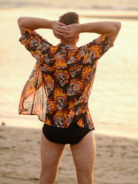 Men's Inferno Rider Printed Travel Shirt