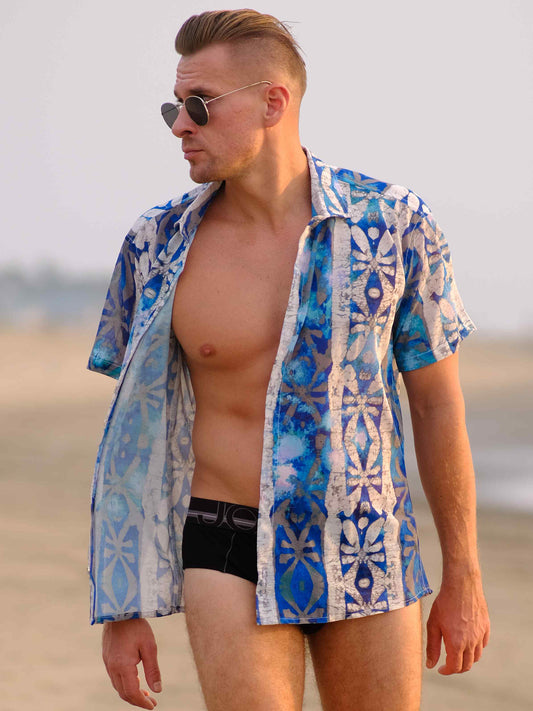Men's Azure Breeze Travel Beach Shirt