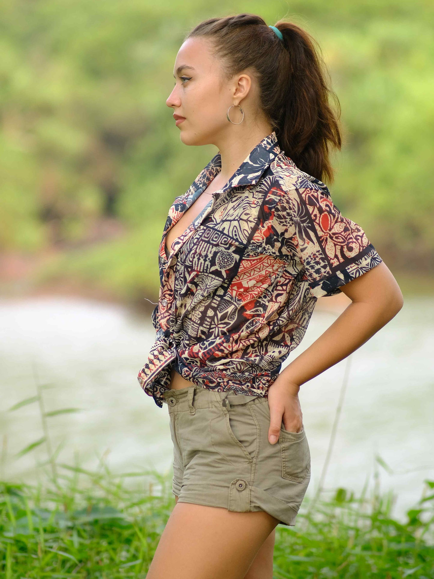 Women's Nomadic Tribal Travel Printed Shirt