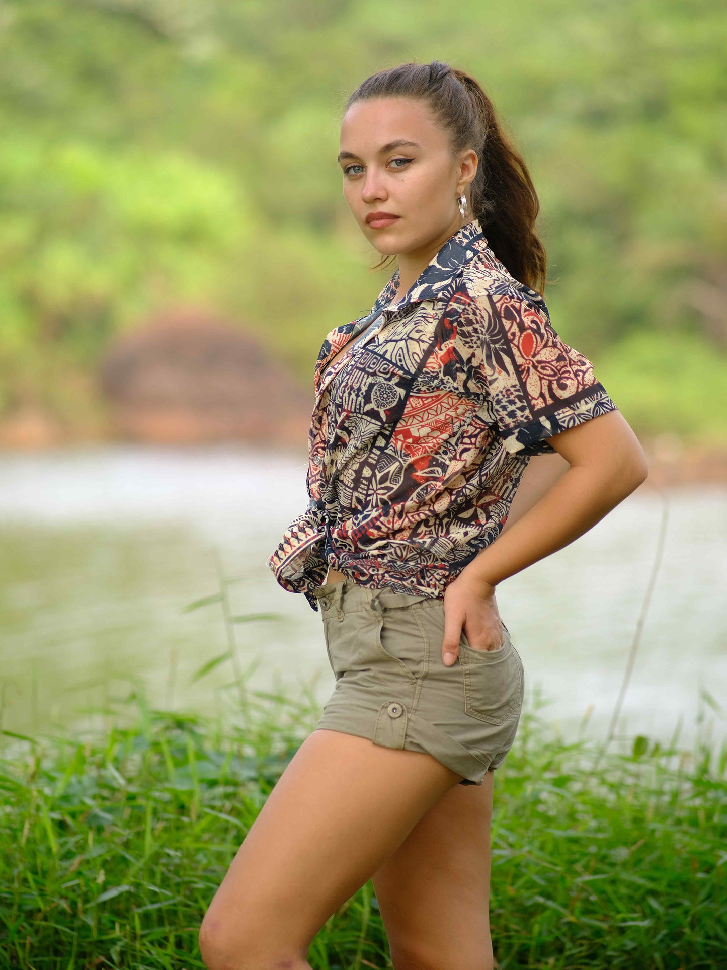 Women's Nomadic Tribal Travel Printed Shirt