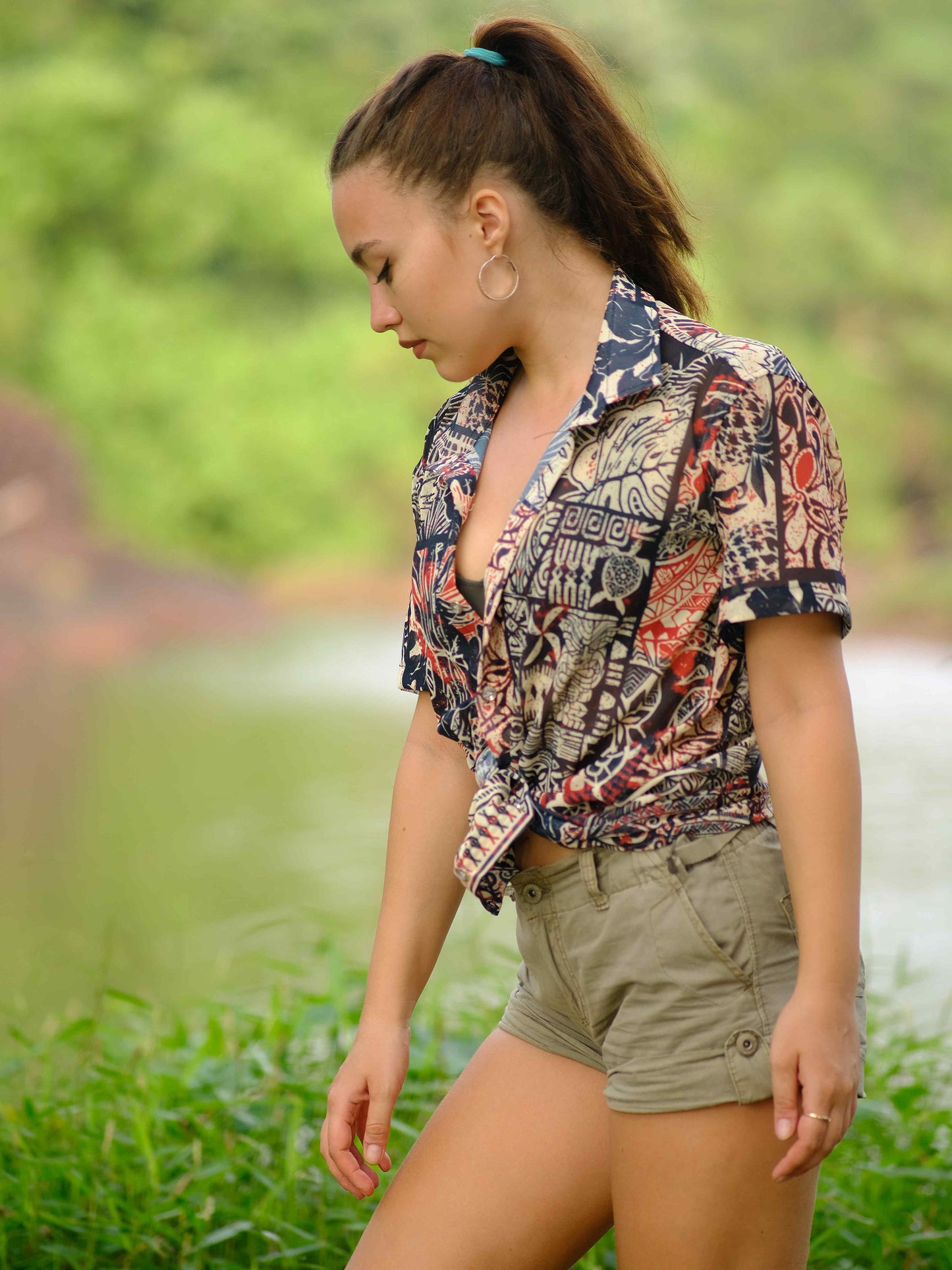 Women's Nomadic Tribal Travel Printed Shirt