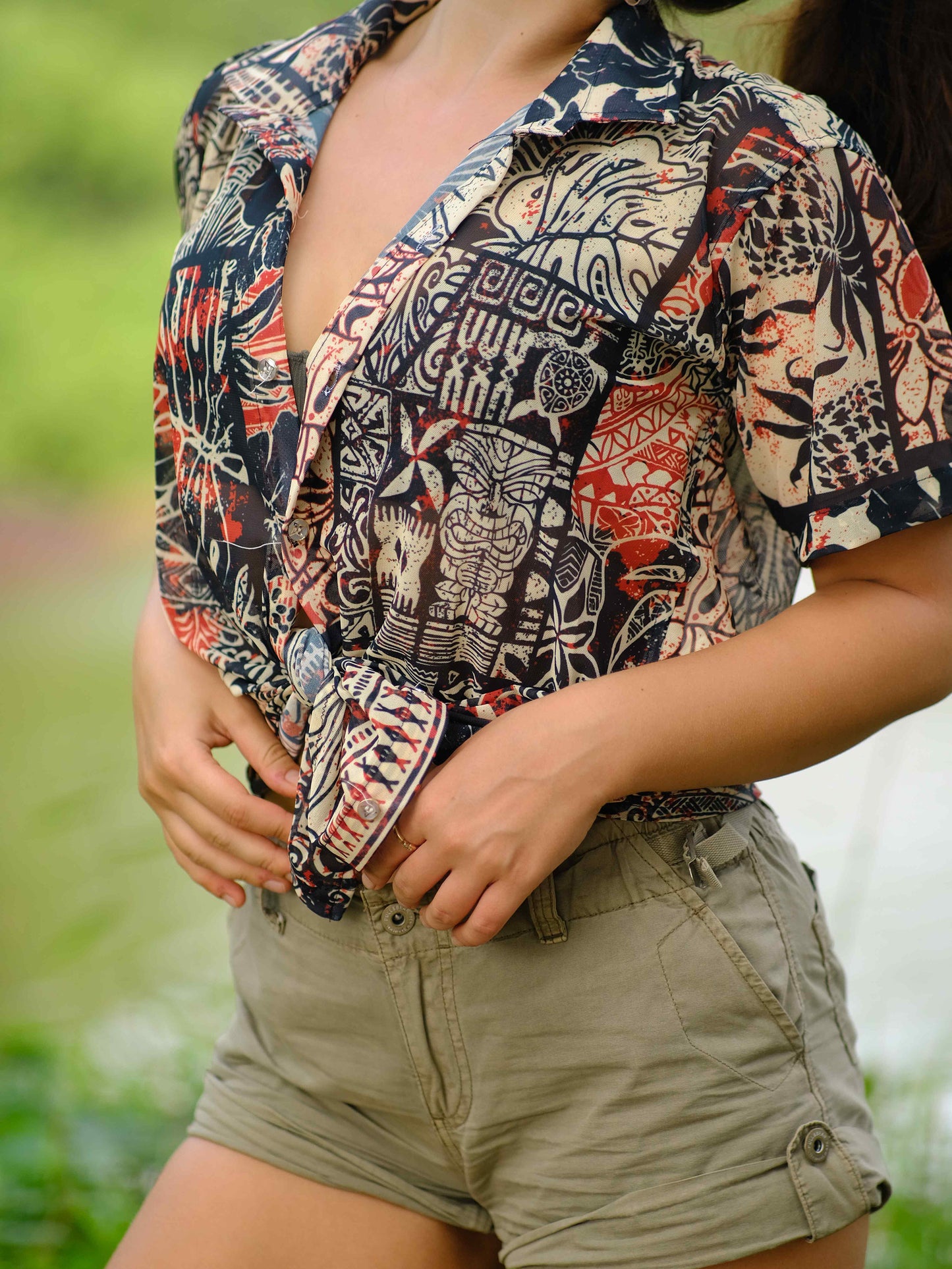 Women's Nomadic Tribal Travel Printed Shirt