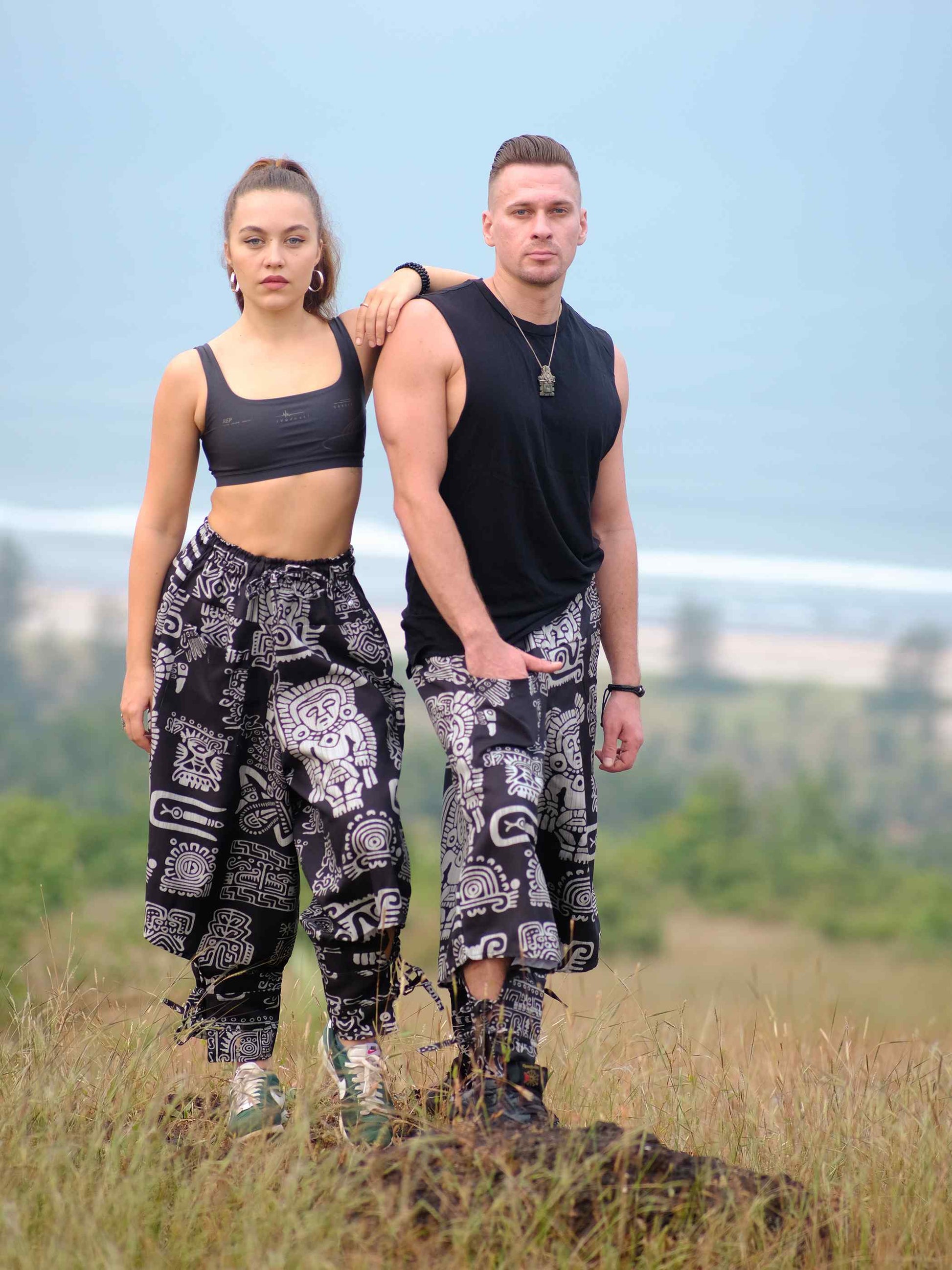 Shop Men's Tribal Print Baggy Hippy Boho Harem Pants For Travel Dance Yoga