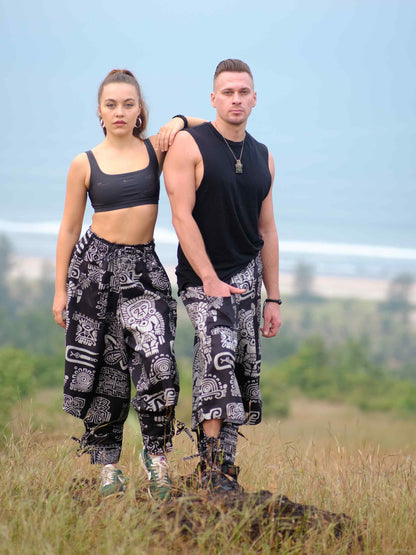 Shop Women's Tribal Print Baggy Hippy Boho Harem Pants For Travel Dance Yoga