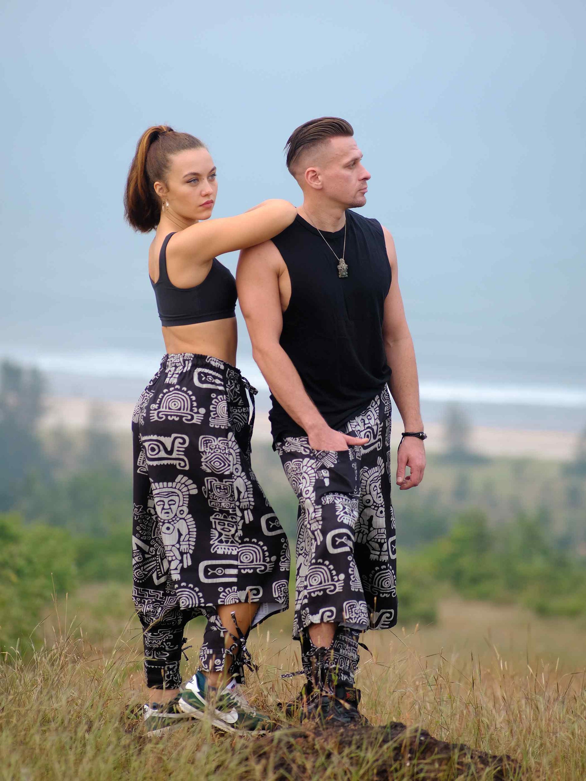 Shop Men's Tribal Print Baggy Hippy Boho Harem Pants For Travel Dance Yoga