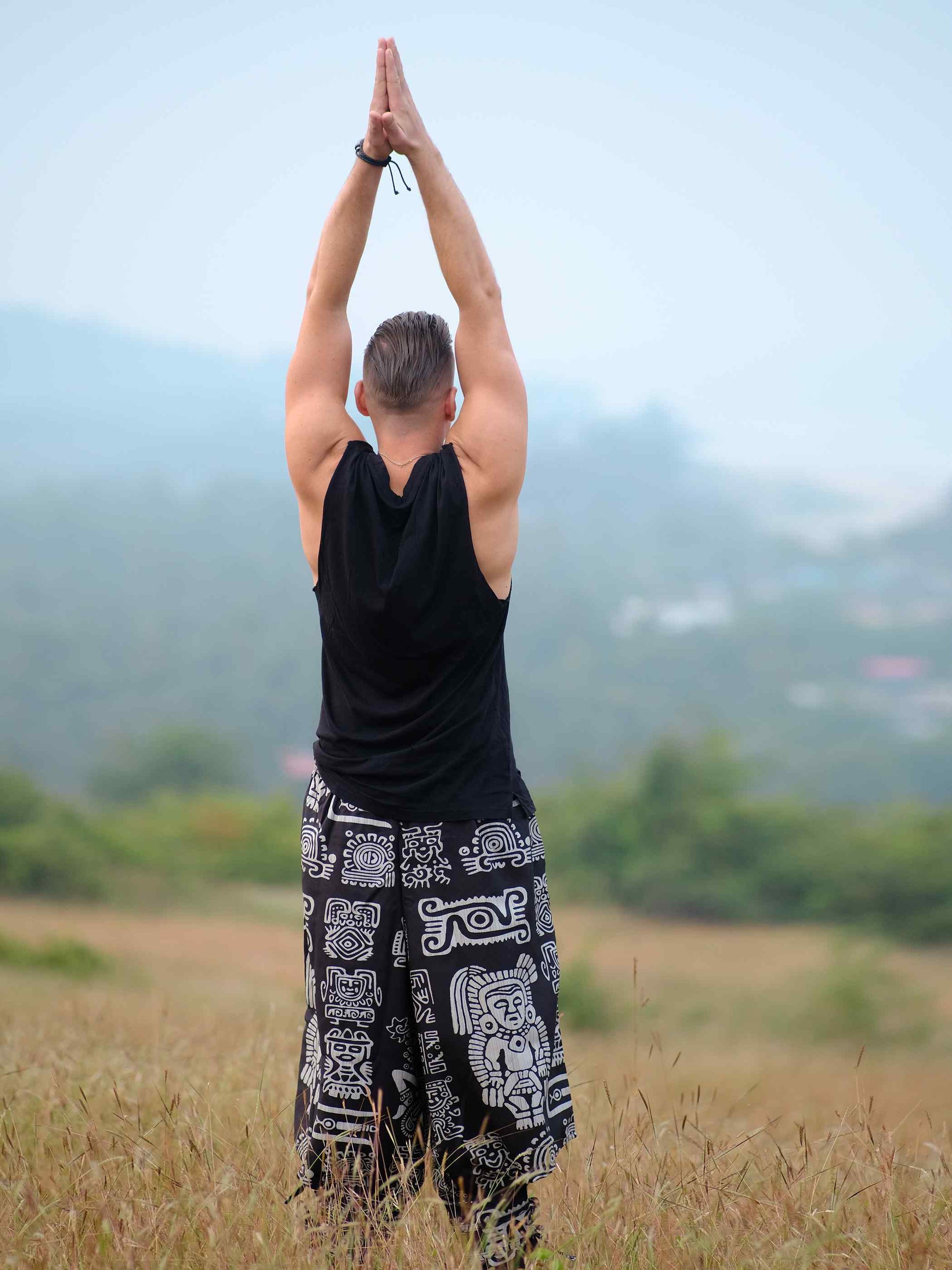Shop Men's Tribal Print Baggy Hippy Boho Harem Pants For Travel Dance Yoga