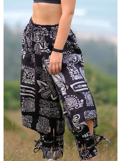 Shop Women's Tribal Print Baggy Hippy Boho Harem Pants For Travel Dance Yoga