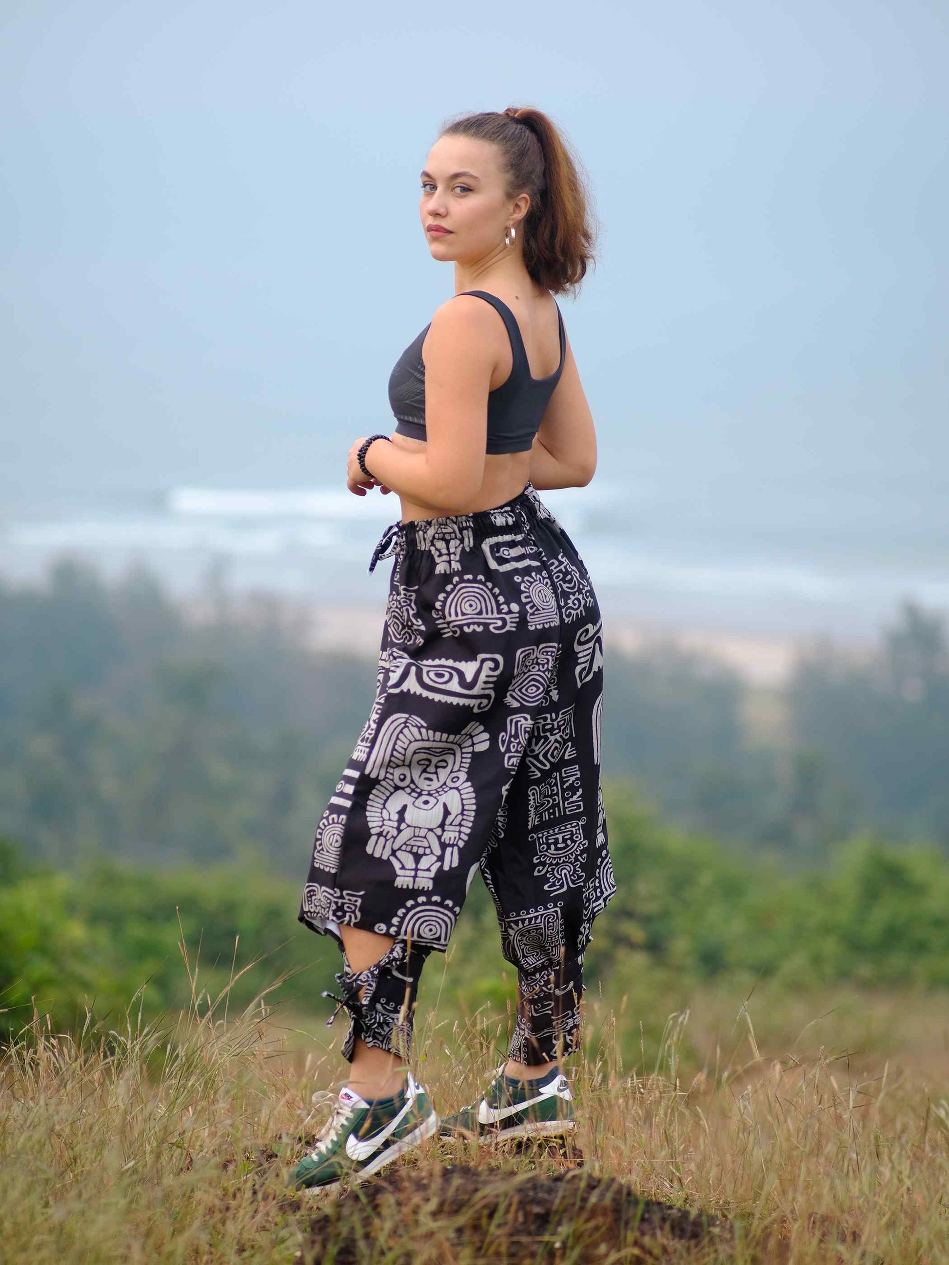 Shop Women's Tribal Print Baggy Hippy Boho Harem Pants For Travel Dance Yoga