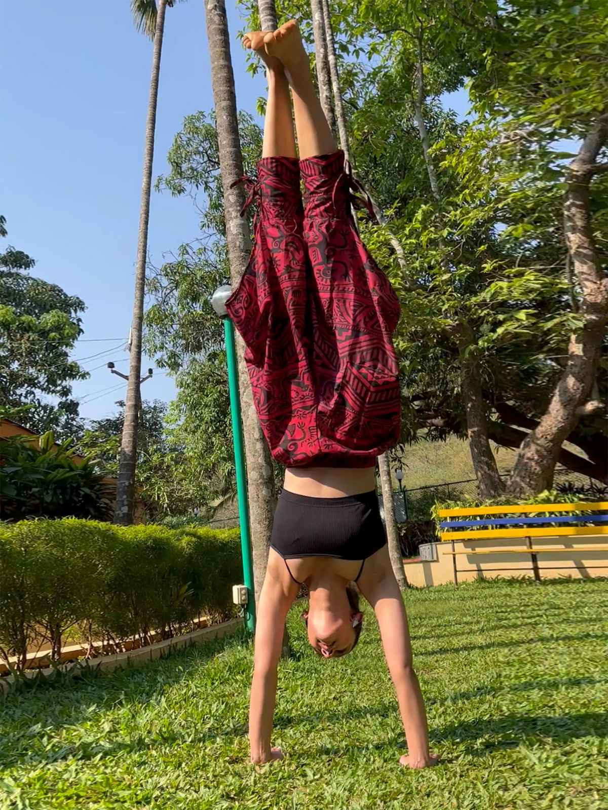 Women's Arabic Vintage Red Boho Baggy Hippy Harem Pants For Dance Travel Yoga Hippypant enimane.myshopify.com