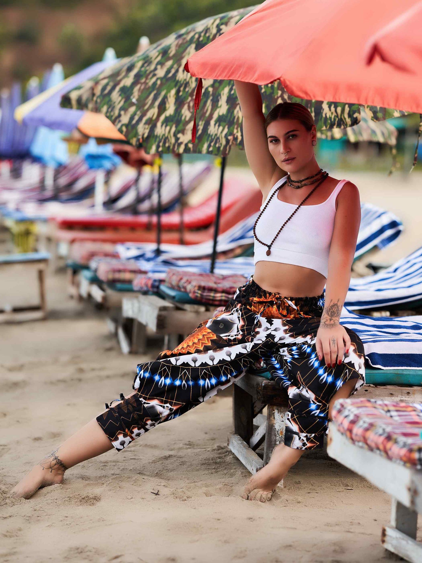 Buy Women's Flashy Flower Harem Unisex Pants For Dance Yoga and Travel
