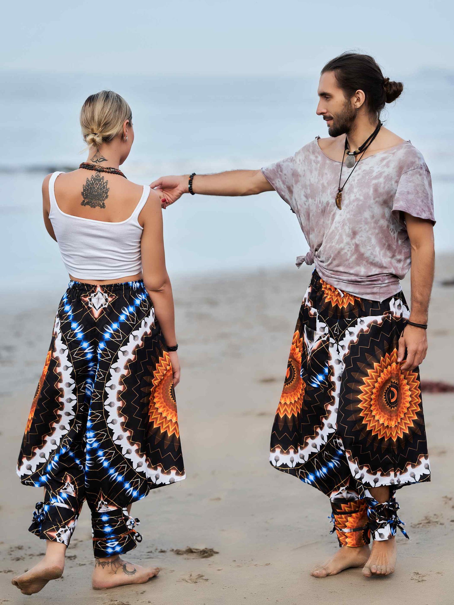 Buy Women's Flashy Flower Harem Unisex Pants For Dance Yoga and Travel