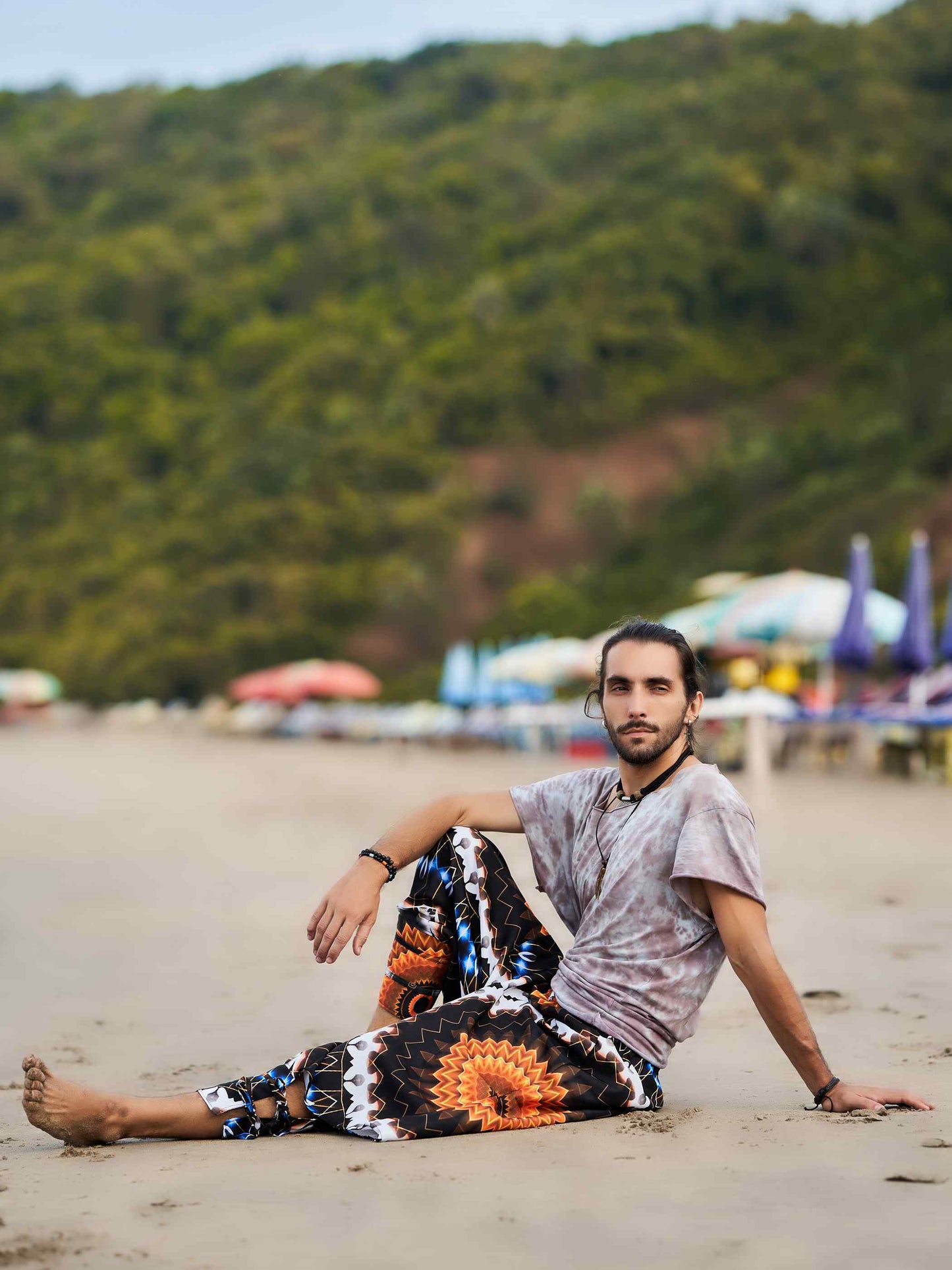 Buy Men's Flashy Flower Harem Unisex Pants For Dance Yoga and Travel