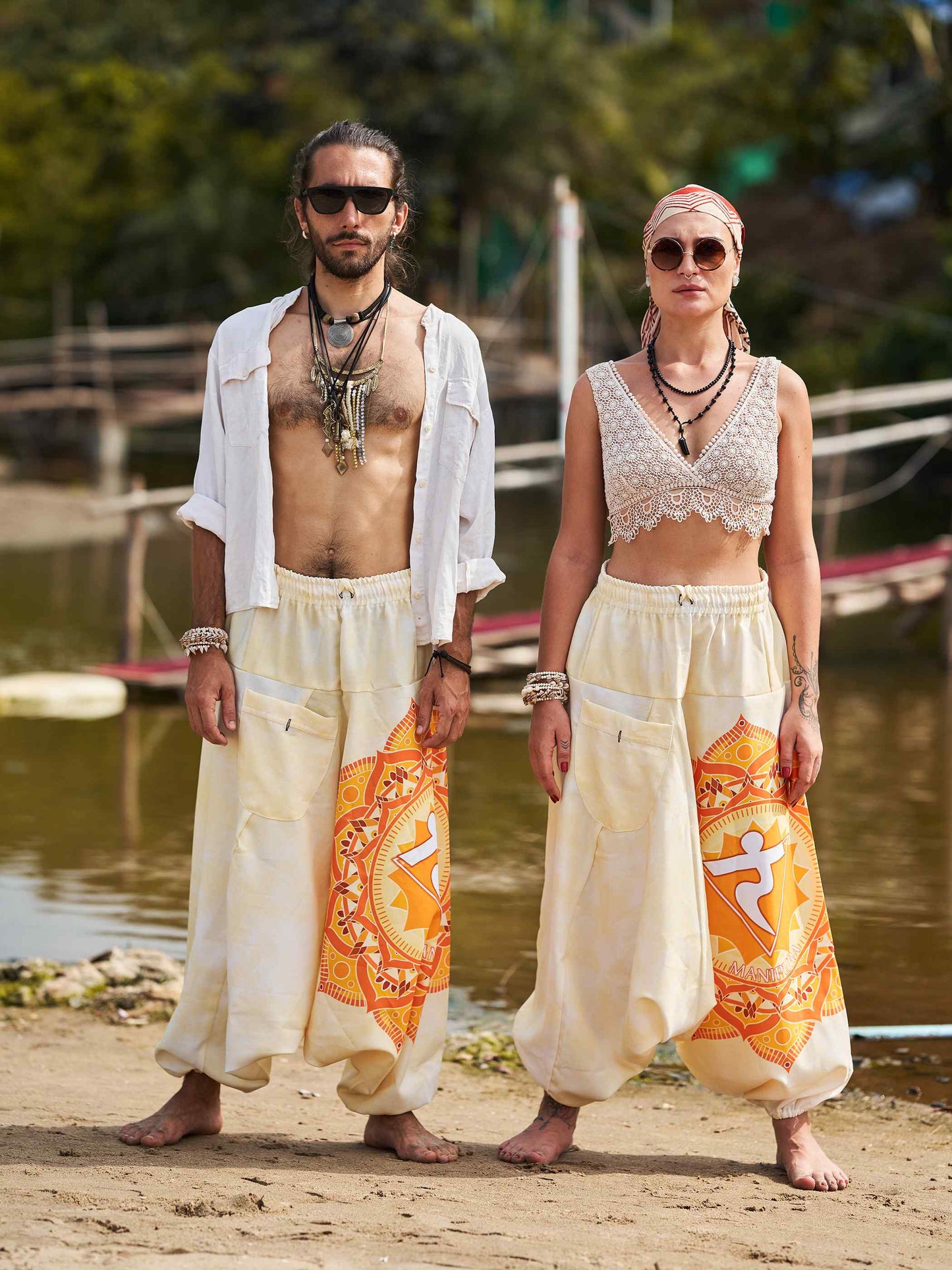 Buy Women's Mandala Print Dhoti Balloon Harem Pants For Travel Yoga Dance