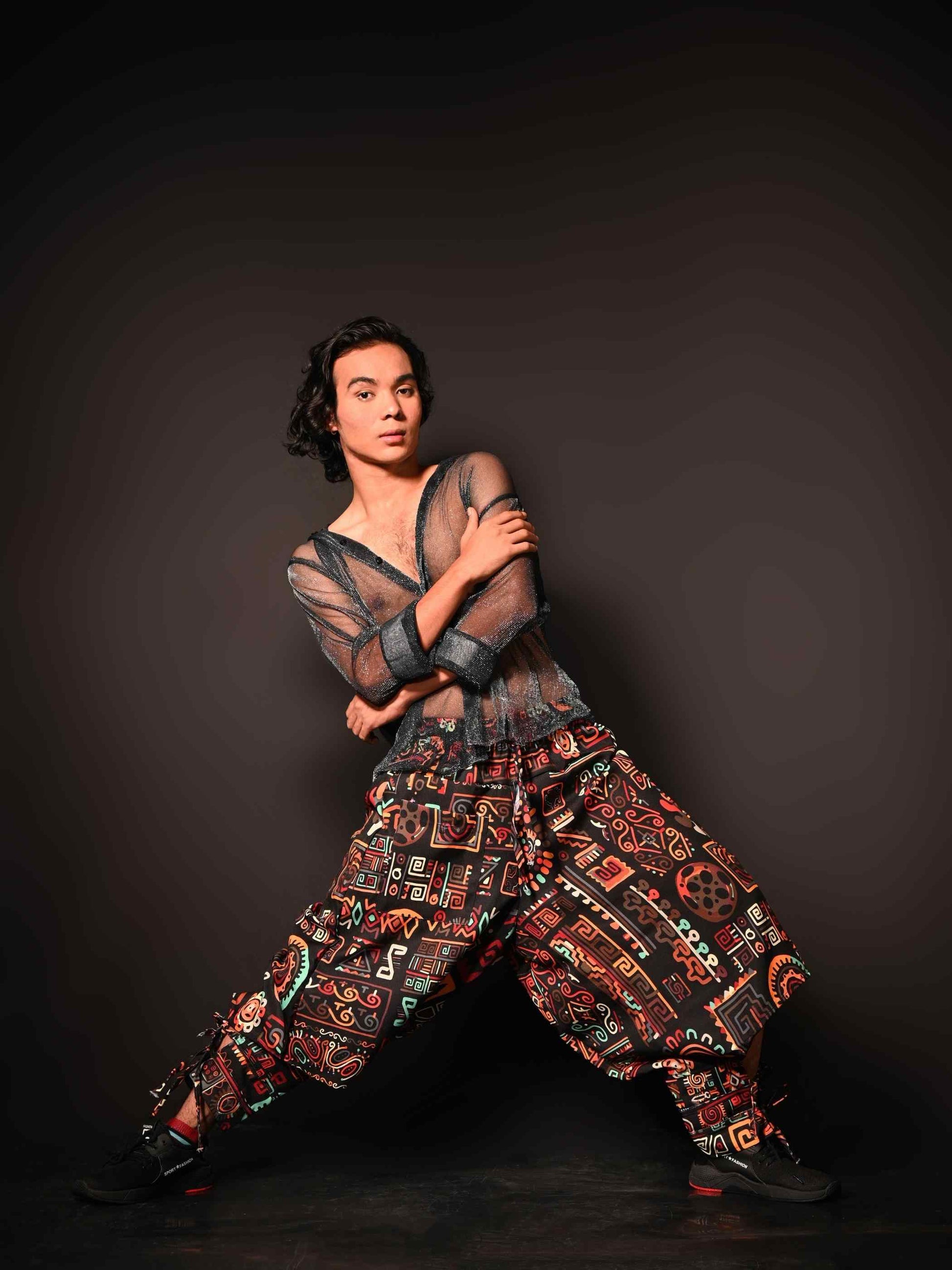 Buy Men's Abstract Graphic Vintage Hippy Harem Pants For Yoga Dance Travel
