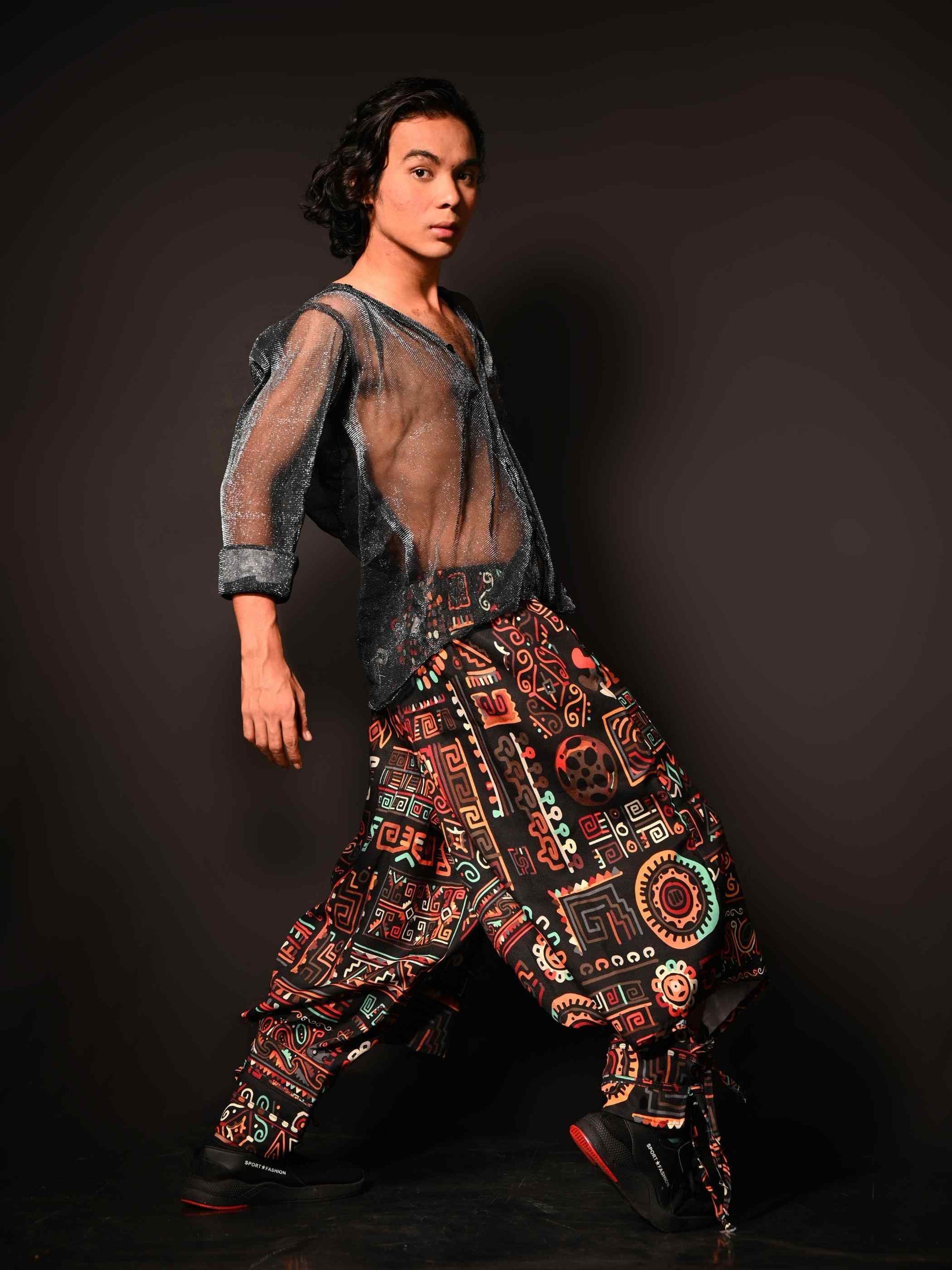 Buy Men's Abstract Graphic Vintage Hippy Harem Pants For Yoga Dance Travel