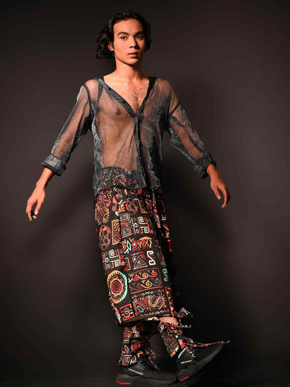 Buy Men's Abstract Graphic Vintage Hippy Harem Pants For Yoga Dance Travel
