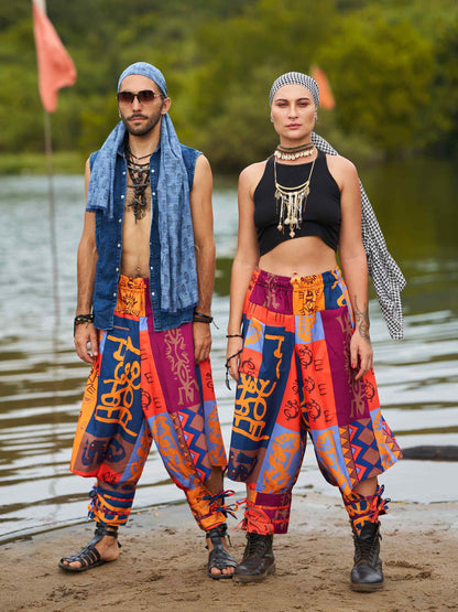Buy Men's Japanese inspired Bohemian Hippy Harem Pants For Dance Travel Yoga