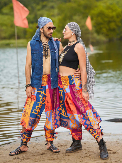  Buy Women's Japanese inspired Bohemian Hippy Harem Pants For Dance Travel Yoga