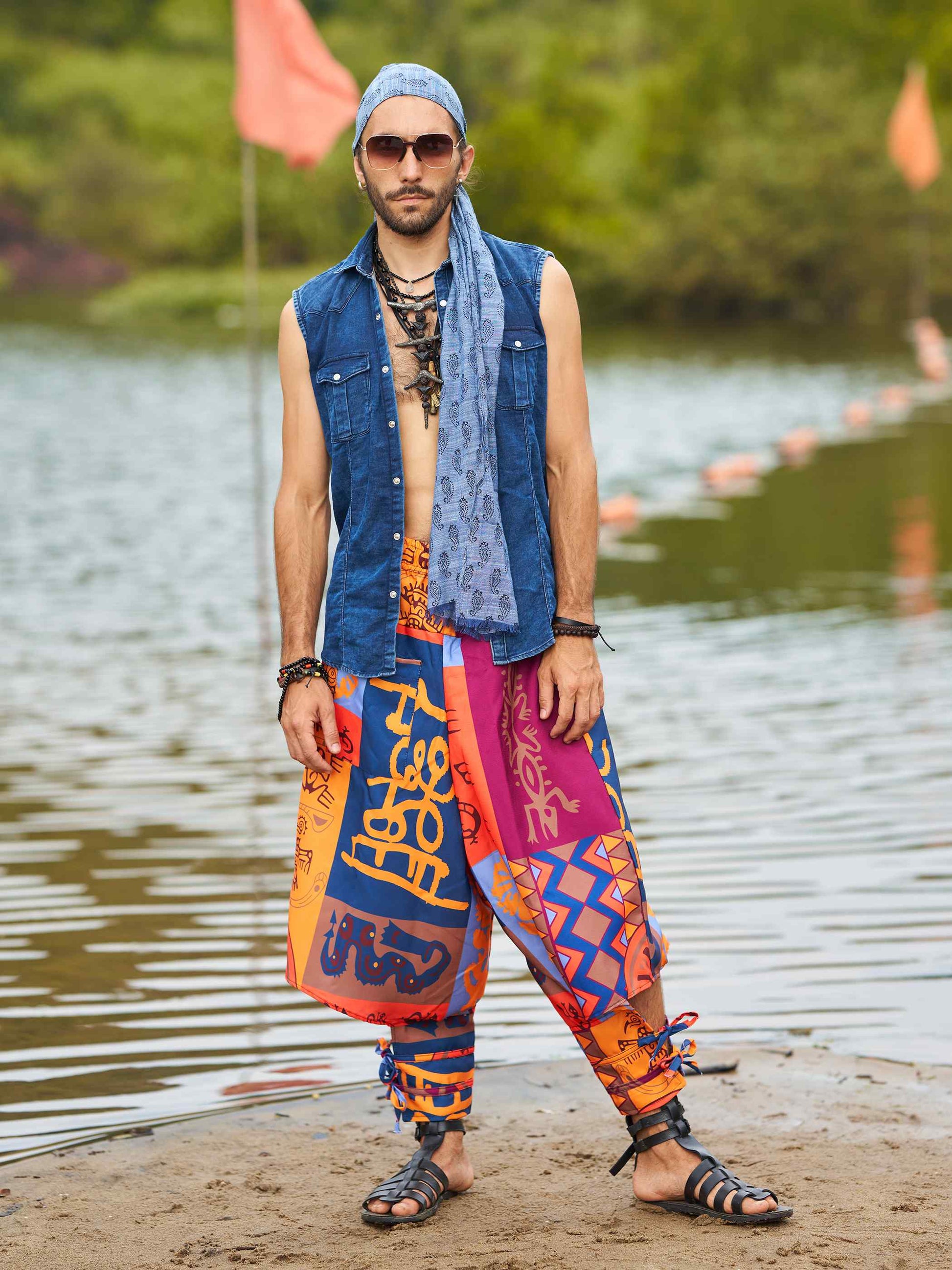 Buy Men's Japanese inspired Bohemian Hippy Harem Pants For Dance Travel Yoga
