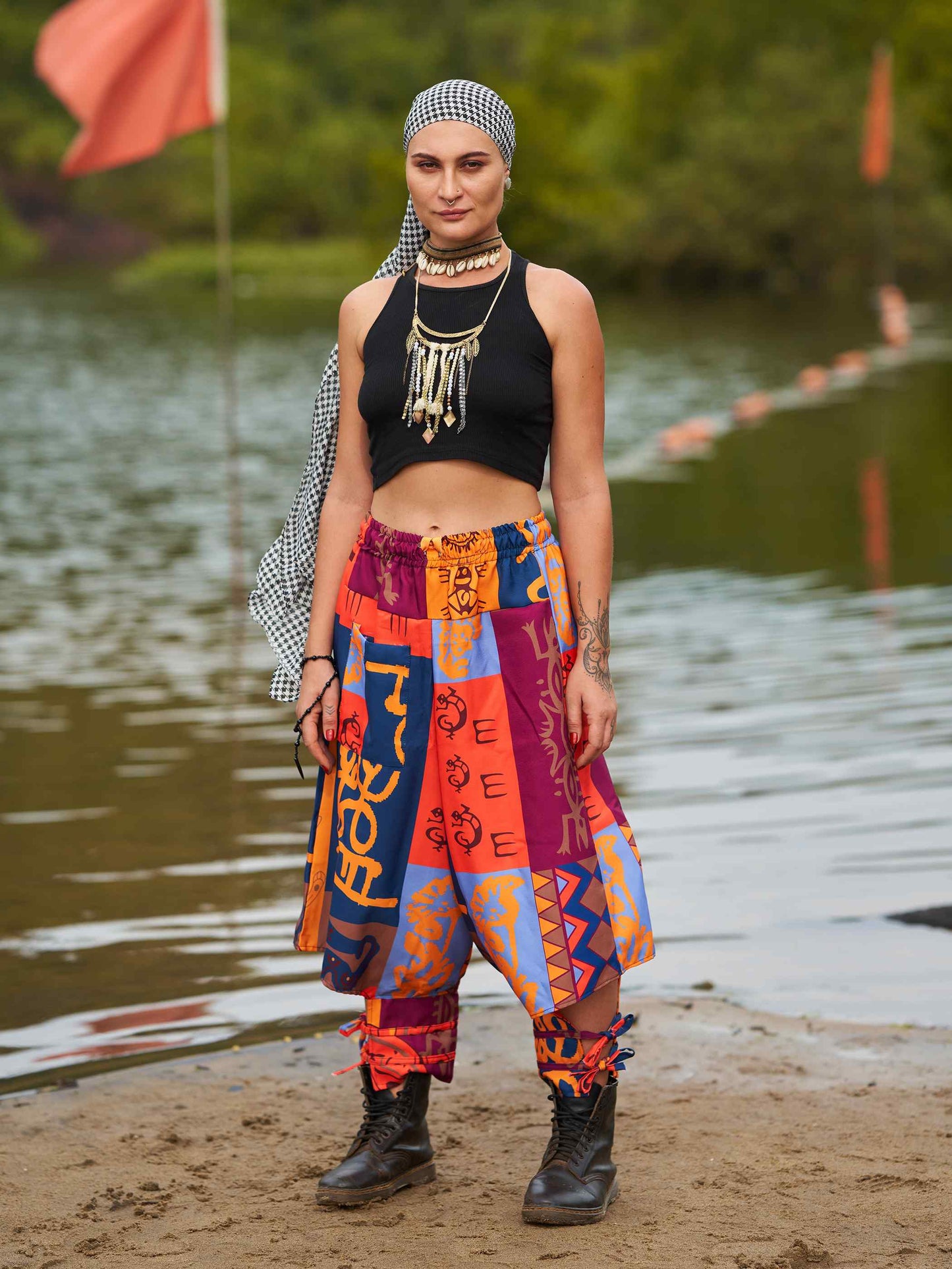 Buy Women's Japanese inspired Bohemian Hippy Harem Pants For Dance Travel Yoga