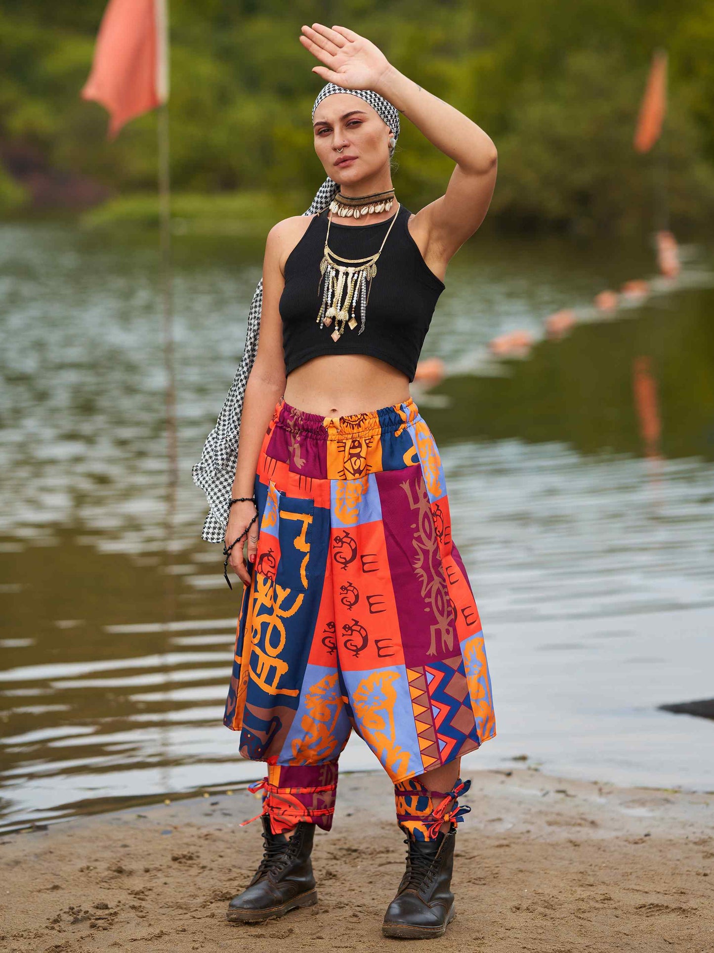  Buy Women's Japanese inspired Bohemian Hippy Harem Pants For Dance Travel Yoga