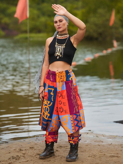  Buy Women's Japanese inspired Bohemian Hippy Harem Pants For Dance Travel Yoga
