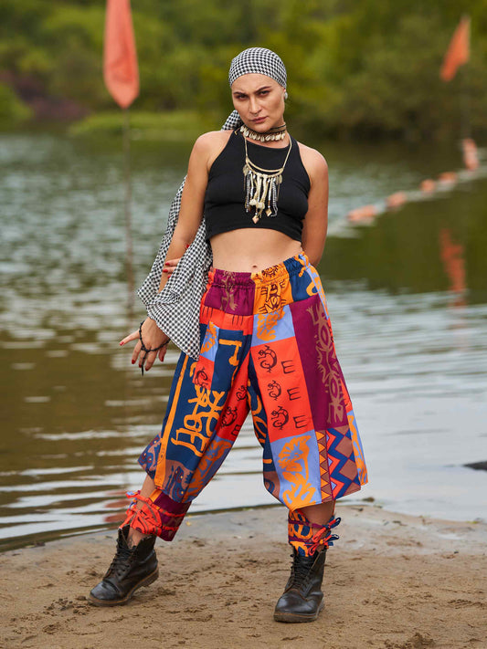  Buy Women's Japanese inspired Bohemian Hippy Harem Pants For Dance Travel Yoga